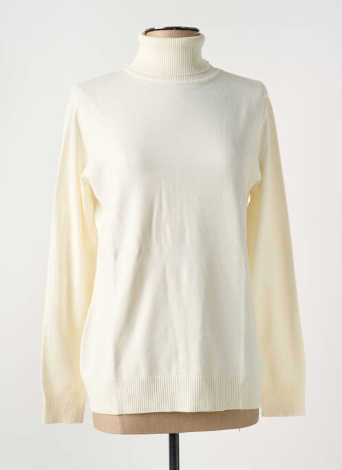 Pull col roulé beige TRIPODE pour femme