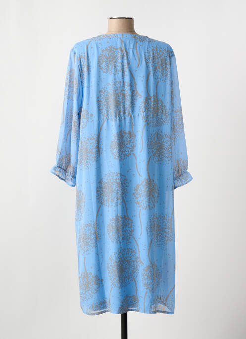 Robe mi-longue bleu SIGNATURE femme