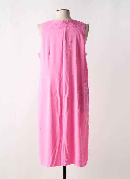 Robe mi-longue rose C. BY BEA femme