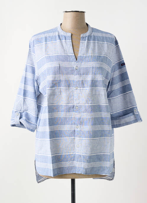 Tunique manches longues bleu BATELA pour femme