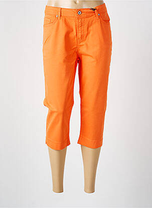 Pantacourt stretch taille normale orange VOTRE NOM femme