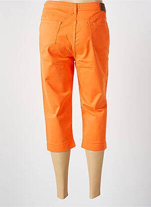 Pantacourt stretch taille normale orange VOTRE NOM femme