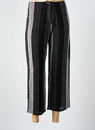 Pantalon 7/8 taille haute taille haute noir QUATTRO femme