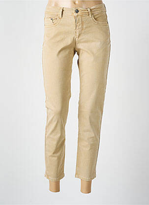 Jeans coupe slim stretch taille normale beige JENSEN femme