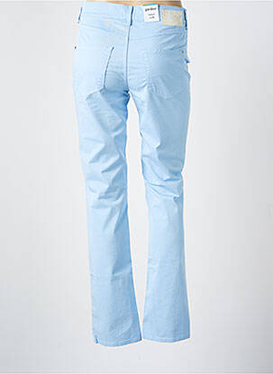 Pantalon slim tissage popeline bleu GARDEUR femme