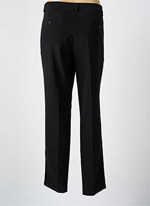 Pantalon chino broderie galons latéraux taille normale noir LCDN femme