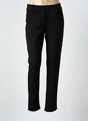 Jegging tissage suedine taille normale noir GUY DUBOUIS femme