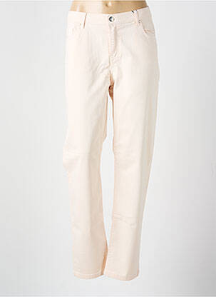 Pantalon slim tissage popeline taille normale rose VOTRE NOM femme