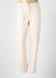Pantalon slim tissage popeline taille normale rose VOTRE NOM femme