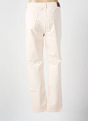 Pantalon slim tissage popeline taille normale rose VOTRE NOM femme