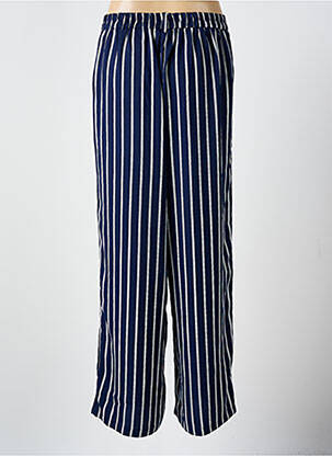 Pantalon large tissage crêpe taille normale bleu SMASHED LEMON femme