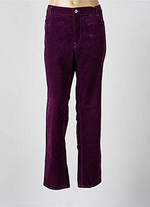 Pantalon slim stretch taille normale violet GARDEUR femme