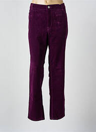 Pantalon slim stretch taille normale violet GARDEUR femme