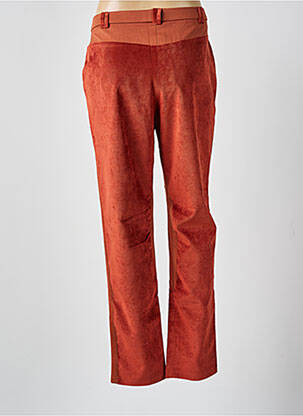 Pantalon droit stretch taille normale orange MERI & ESCA femme