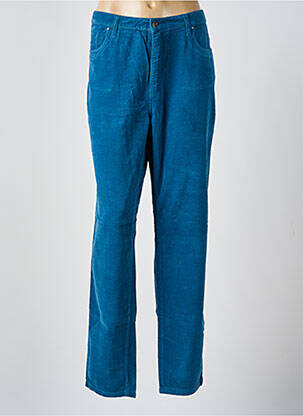 Pantalon droit stretch taille normale bleu LCDN femme