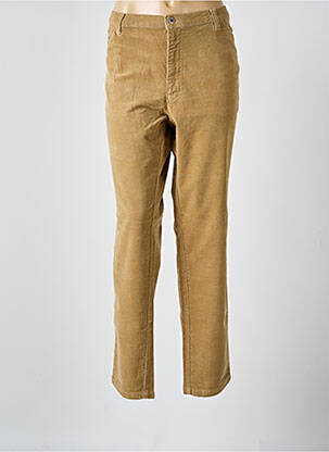 Pantalon slim stretch taille normale beige WALTRON femme