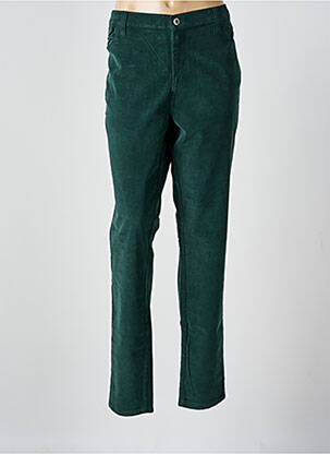 Pantalon slim stretch taille normale vert WALTRON femme