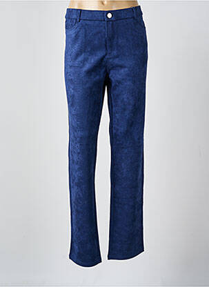 Pantalon slim stretch taille normale bleu BARILOCHE femme