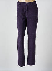 Pantalon slim violet LCDN pour femme seconde vue