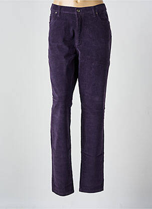 Pantalon slim violet LCDN pour femme