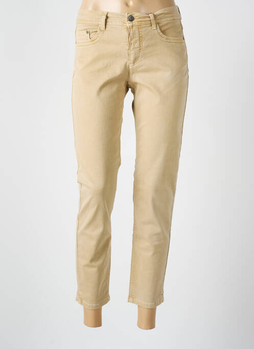 Jeans coupe slim stretch taille normale beige JENSEN femme