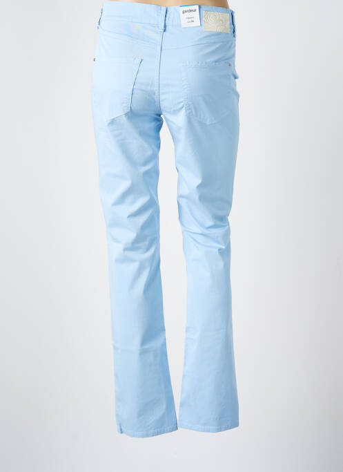 Pantalon slim tissage popeline bleu GARDEUR femme