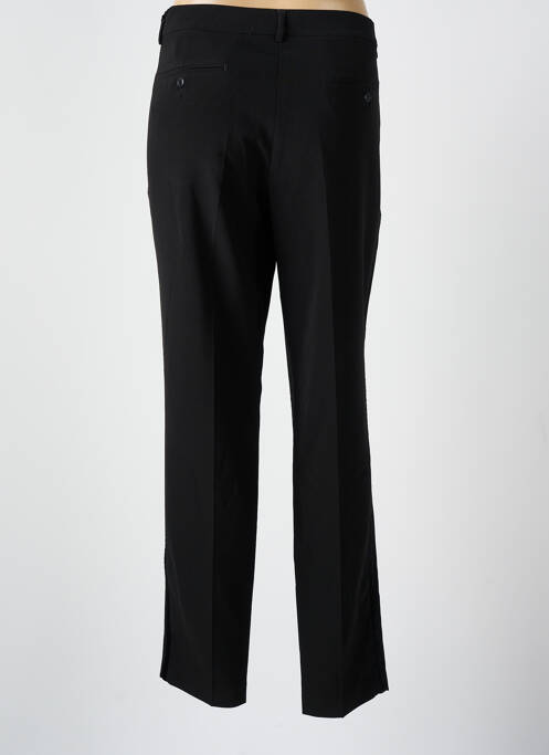 Pantalon chino broderie galons latéraux taille normale noir LCDN femme