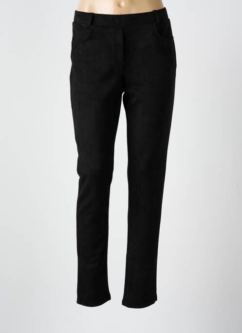 Jegging tissage suedine taille normale noir GUY DUBOUIS femme