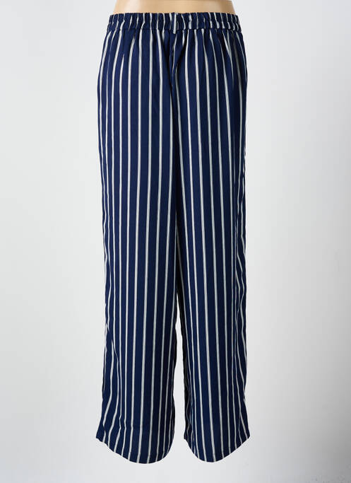 Pantalon large tissage crêpe taille normale bleu SMASHED LEMON femme