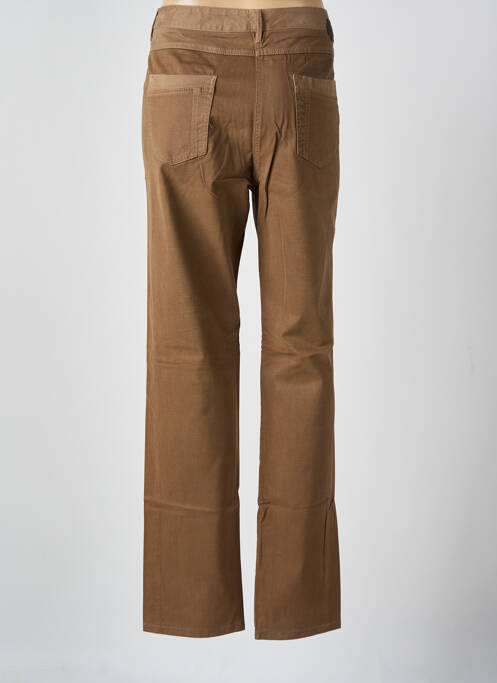 Pantalon droit stretch taille normale marron JOCAVI femme