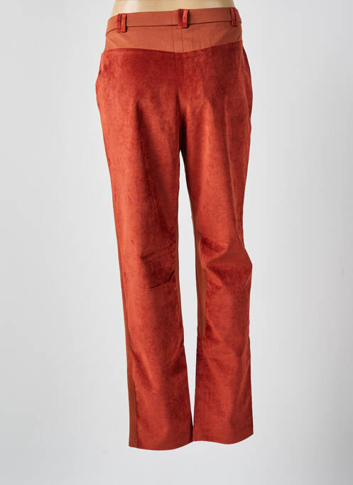 Pantalon droit stretch taille normale orange MERI & ESCA femme