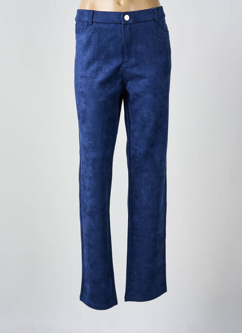 Pantalon slim stretch taille normale bleu BARILOCHE femme