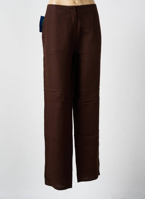 Pantalon droit marron QUATTRO pour femme