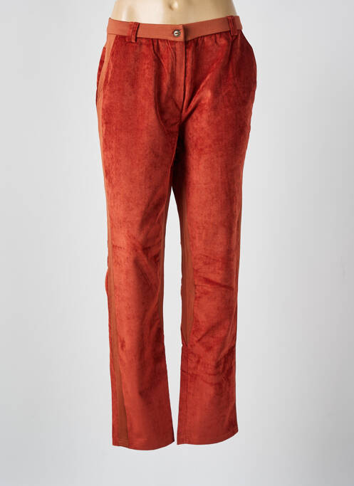 Pantalon droit orange MERI & ESCA pour femme