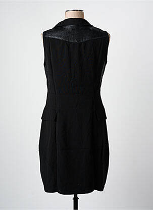 Robe mi-longue sans manche sans manche noir ARELINE femme