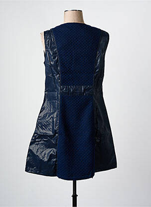 Robe courte sans manche sans manche bleu ARELINE femme
