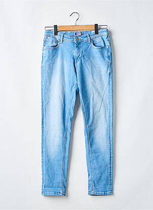 Jeans coupe slim stretch taille ajustable bleu JACK & JONES garçon