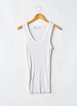 Débardeur blanc ZARA pour femme