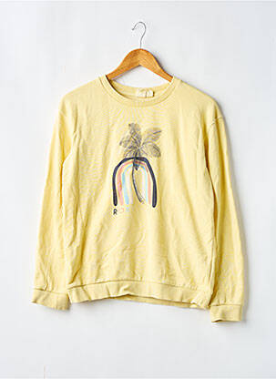 Sweat-shirt jaune ROXY GIRL pour fille