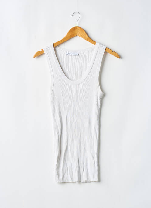 Débardeur blanc ZARA pour femme