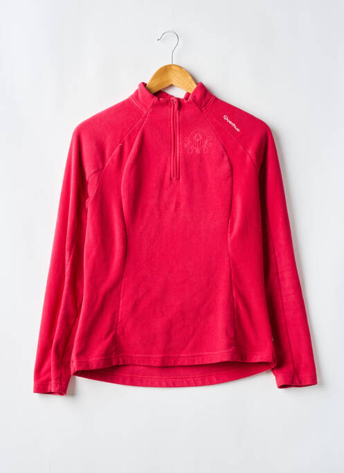 Sweat-shirt rouge QUECHUA pour femme