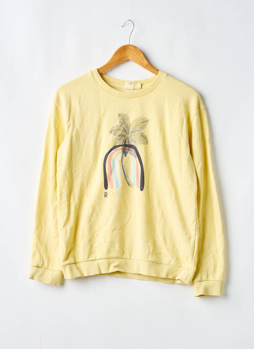 Sweat-shirt jaune ROXY GIRL pour fille