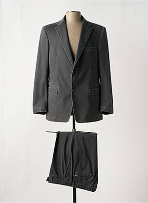 Costume de ville finition intérieure doublure satiné gris BRUNO SAINT HILAIRE homme