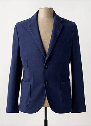 Blazer coupe cintrée bleu DELAHAYE homme