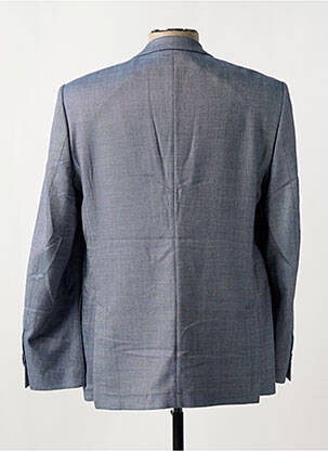 Blazer tissage chiné bleu BRUNO SAINT HILAIRE homme