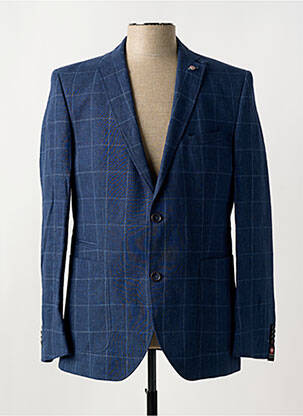 Blazer tissage chiné bleu CLUB OF GENTS homme
