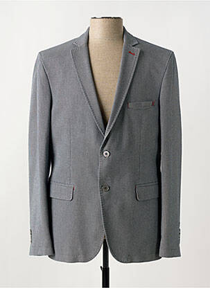 Blazer tissage chiné gris BRUNO SAINT HILAIRE homme