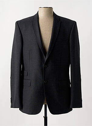 Blazer coupe cintrée noir BRUNO SAINT HILAIRE homme