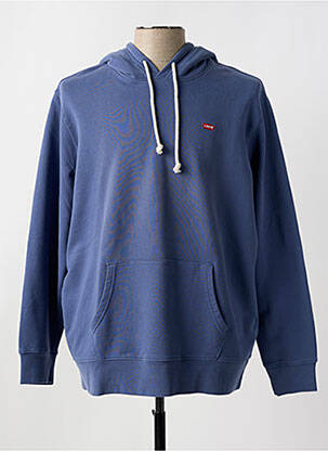 Sweat-shirt à capuche broderie manches longues bleu LEVI'S homme