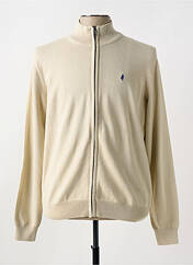 Gilet manches longues beige MCS pour homme seconde vue